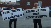 The Pennsylvania Fair Trade Coalition held a demonstration outside Congressman Jason Altmire’s office yesterday, calling on him to oppose the Colombia Free Trade Agreement.  Read the results of their action...