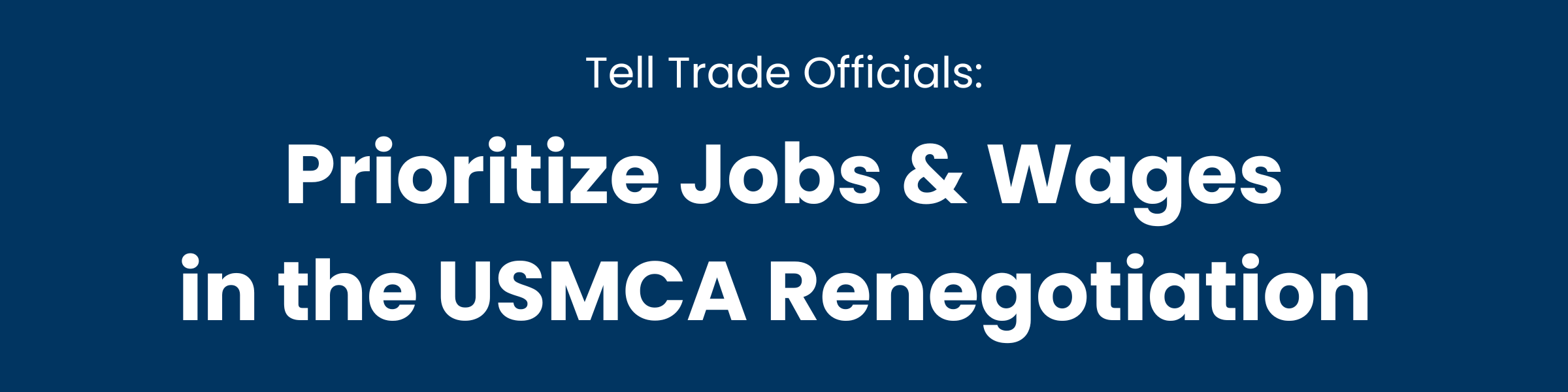 Tell Trade Officials